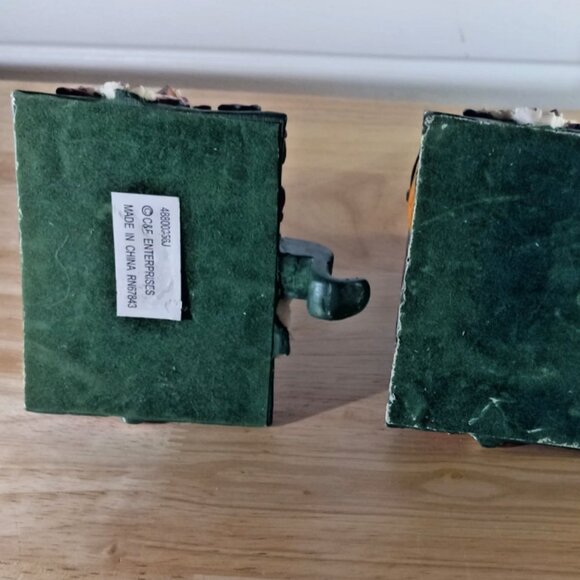 Set of 2 Christmas Stocking Holders Presents & Toys Heavy Felt Bottom Holiday - Picture 4 of 12